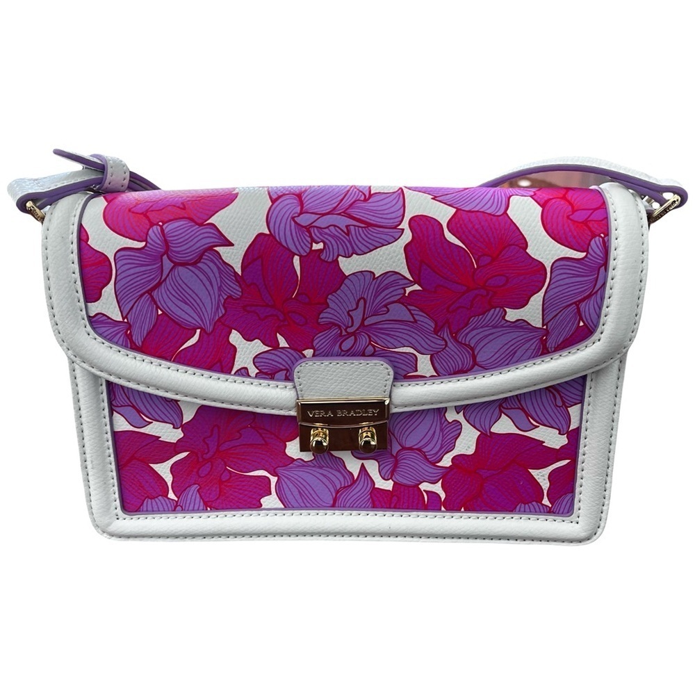 Vera Bradley | New Leather Tess Paradise Purple Lilac Crossbody Bag